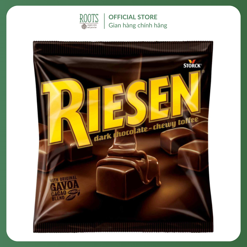 (Ship hỏa tốc) STORCK - Kẹo Socola Đen Nhân Toffee, Riesen, Dark Chocolate Chewy Toffee (150g)