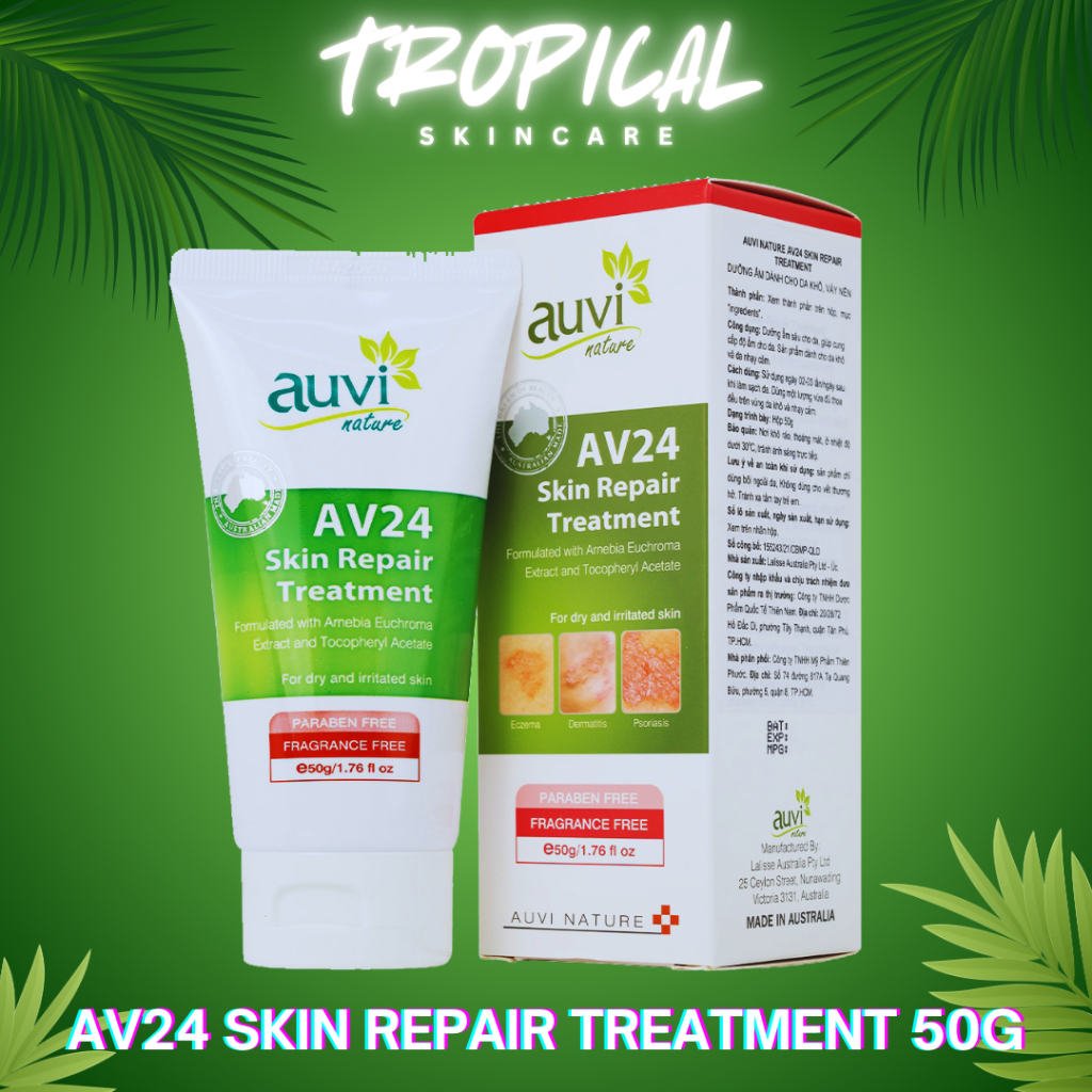 AUVI NATURE l Kem dưỡng ẩm giúp làm dịu và phục hồi da Auvi Nature AV24 Skin repair Treatment
