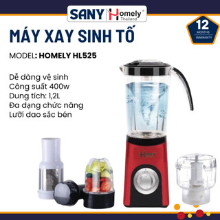  Máy xay sinh tố 3in1 Homely HL525 400w 3 cối xay đa năng rau củ thịt hạt an toàn gọn nhẹ dễ vệ sinh 