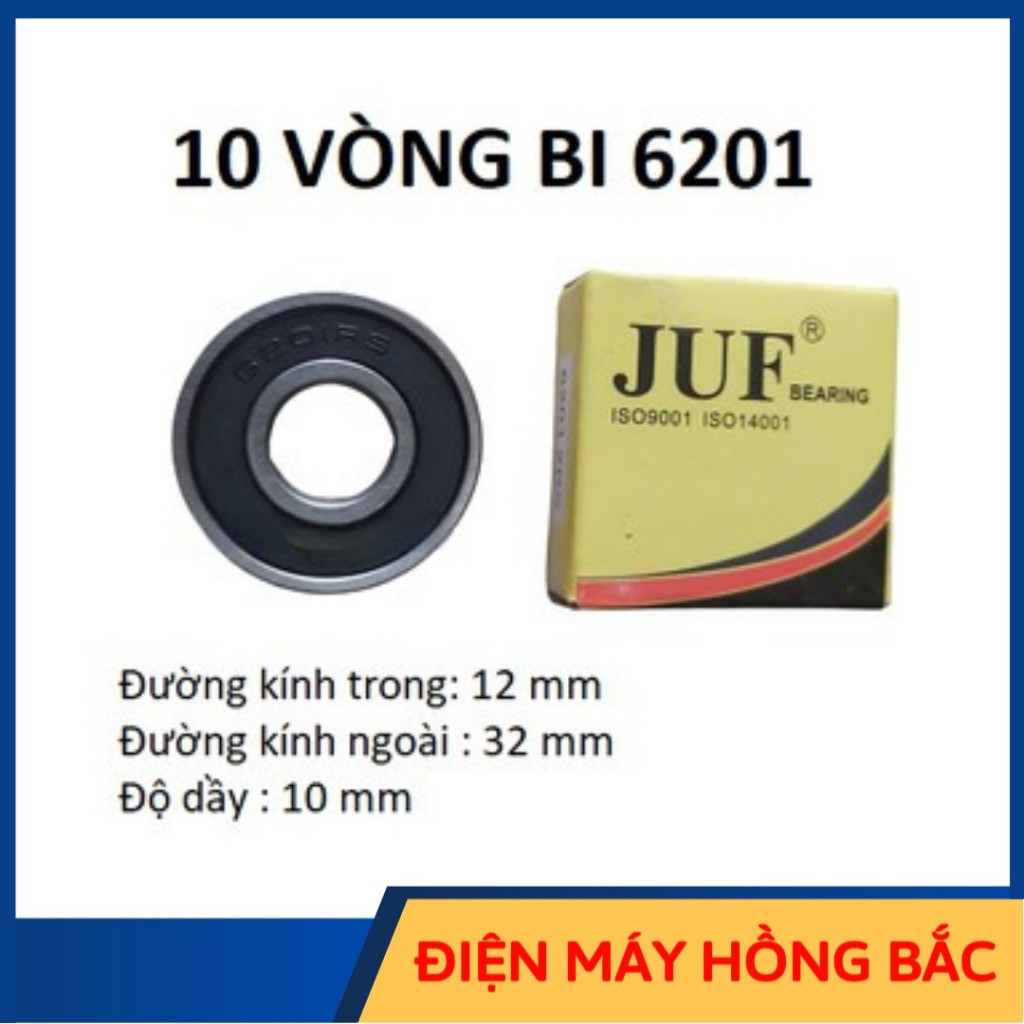 10 vòng bi 6201 JUF chất lượng cao