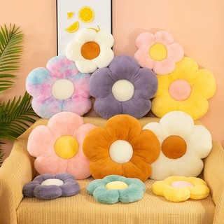  Gối Bông Hình Bông Hoa - Đệm Ghế Sofa Mềm Mại Trang Trí Phòng Khách Văn Phòng Quà Tặng Nữ Tính Màu Hồng Trắng 