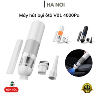 Máy hút bụi cầm tay V01 Youpin- Máy hút bụi ô tô, lực hút lên đến 4000Pa, trọng lượng nhẹ dễ di chuyển, không ồn