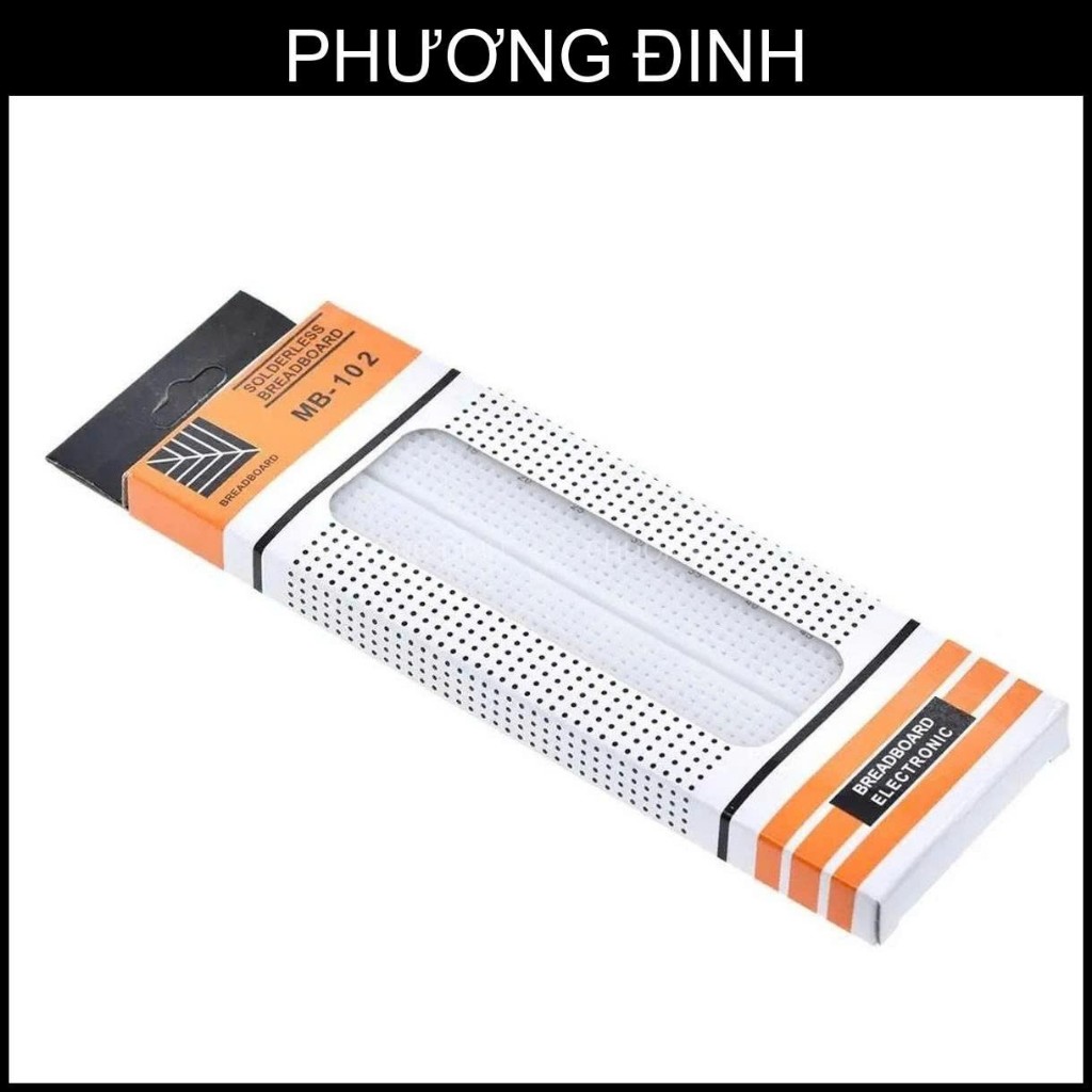 [P4000] Breadboard MB-102 830 lỗ 165x55x10mm được sử dụng để gắn các module hoặc linh kiện điện tử