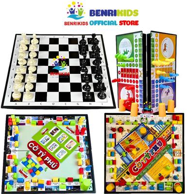 Bộ Cờ Vua Cờ Tỷ Phú Cờ Cá Ngựa Đồ Chơi Board Game Trí Tuệ Benrikids Cho Bé Phát Triển Tư Duy