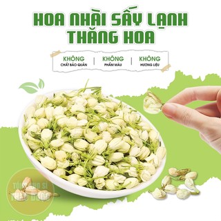 Hoa nhài sấy lạnh 500g, trà hoa lài, nguyên nụ, thơm trắng, dùng pha trà, nấu chè, ướp trà sen