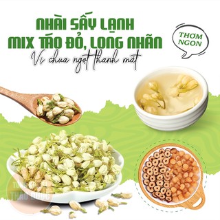 Hoa nhài sấy lạnh 500g, trà hoa lài, nguyên nụ, thơm trắng, dùng pha trà, nấu chè, ướp trà sen