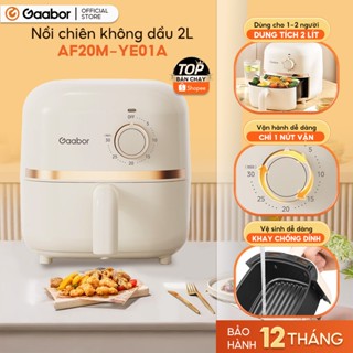 Nồi chiên không dầu GAABOR AF20M-YE01A dung tích 2L công suất 900W nóng nhanh, nhỏ gọn, giá rẻ