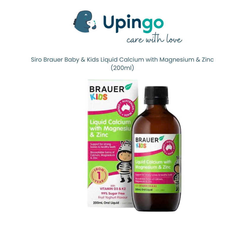 Siro Brauer Baby & Kids Liquid Calcium with Magnesium & Zinc (200ml)
