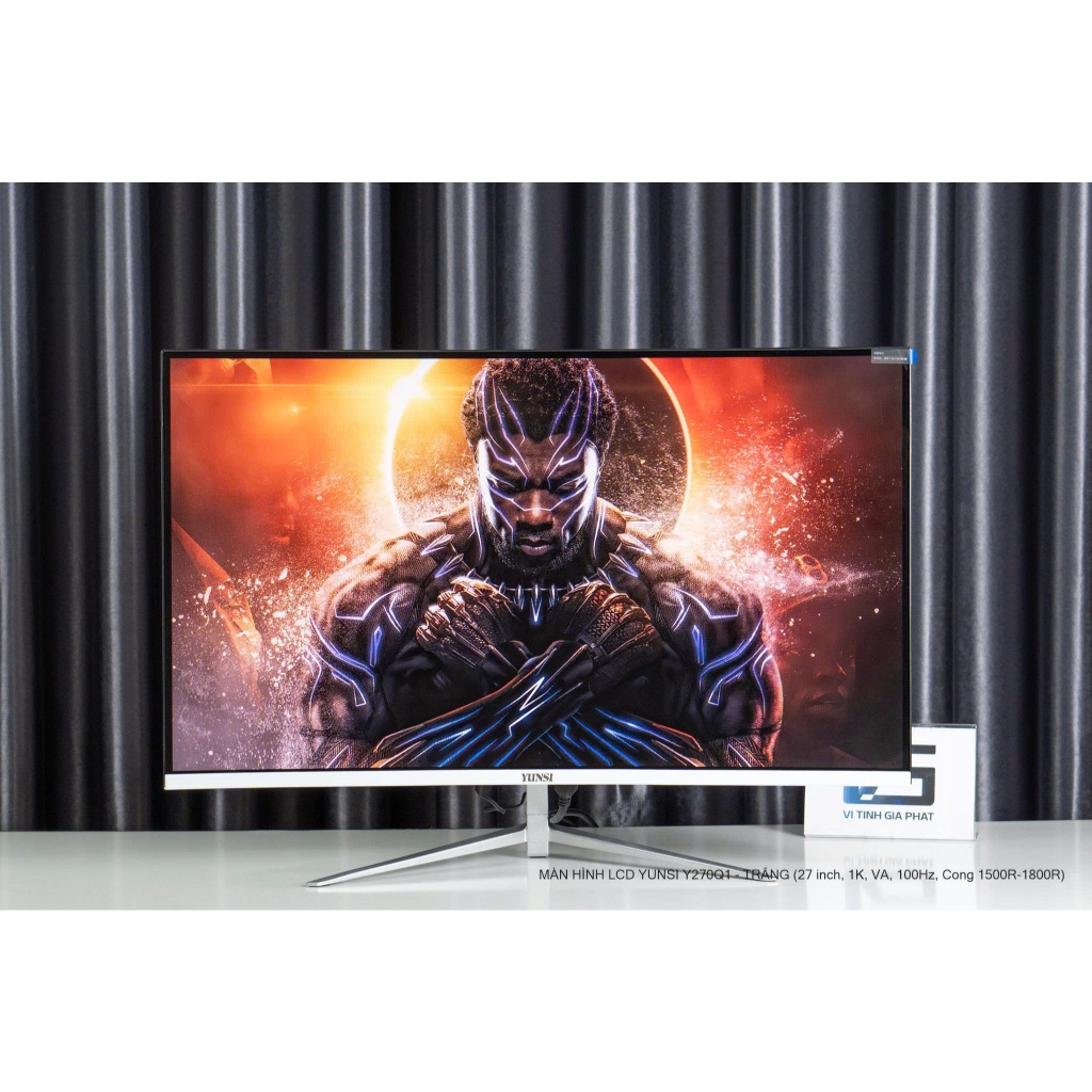 Màn hình GAMING cong Yunsi 27 inch 120hz 165hz 240hz 300hz FULL HD Trắng Đen new box Y270Q1 27inch