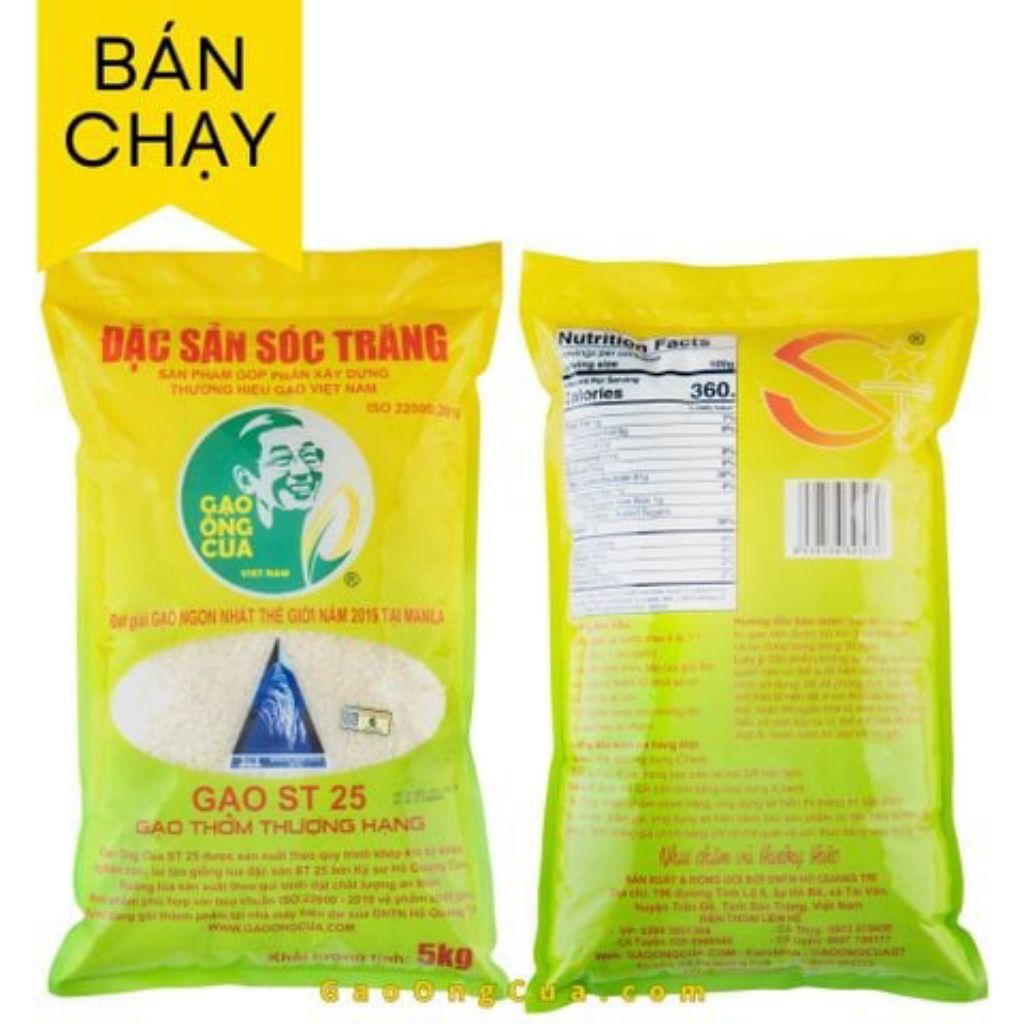 GẠO ST25 ÔNG CUA CHÍNH HÃNG