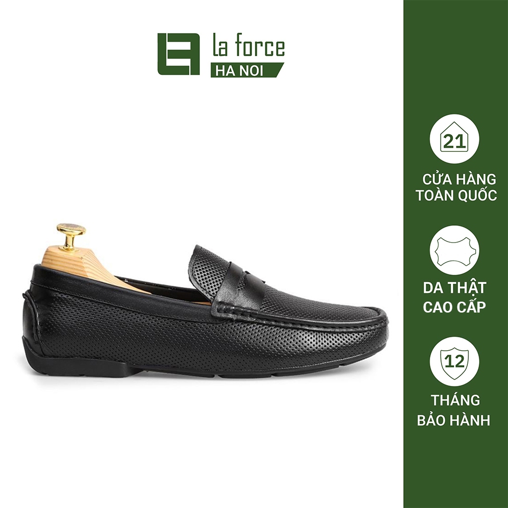 Giày Moccasin nam phối họa tiết lịch lãm GNLA1915-DHN