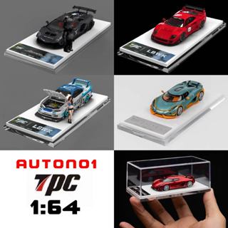  Mô hình xe Ferrari Porsche Alfa Romeo Lamborghini Nissan có hộp mica tỉ lệ 1:64 TPC model 