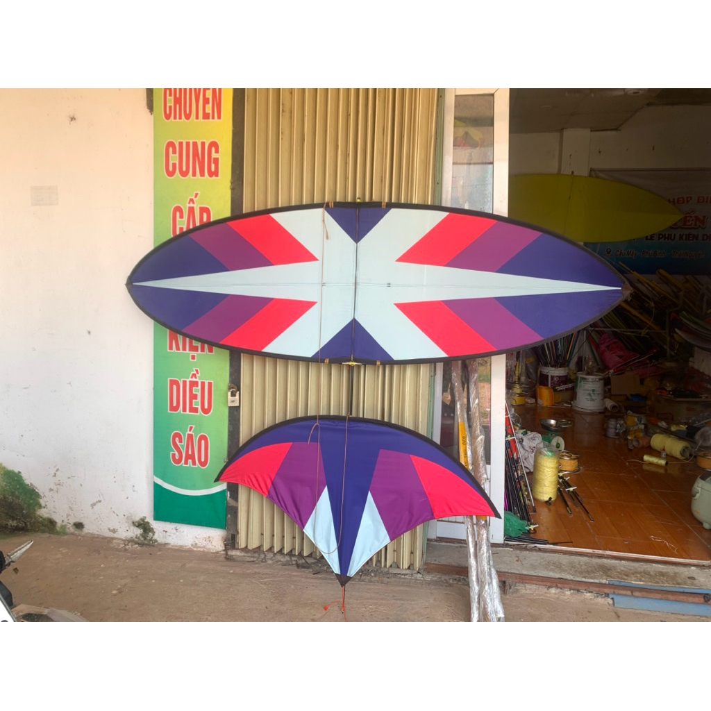 diều in nhiệt(2m-2m5) lan tím vip. Đủ kích thước 1m7-2m-2m5- Mẫu xương cá tím