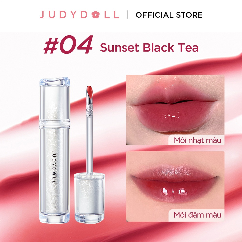 JUDYDOLL Son bóng "Ice-iron" Watery Lip Gloss Lâu trôi Không dính cốc Dưỡng ẩm 2,4g | BigBuy360 - bigbuy360.vn