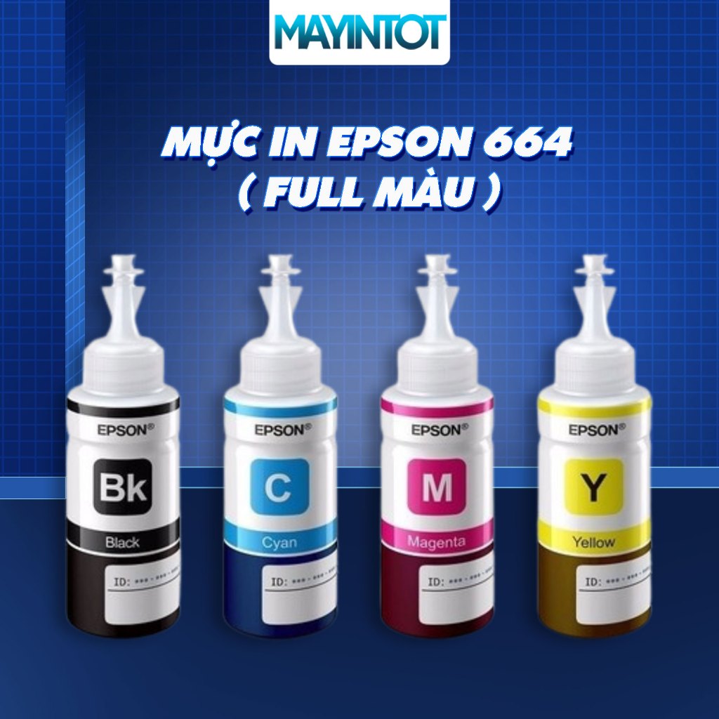 Mực In Chính Hãng Epson 664 (C13T664100) - Dùng Cho Máy Epson L120, L210, L300, L355, L455, L550, L5
