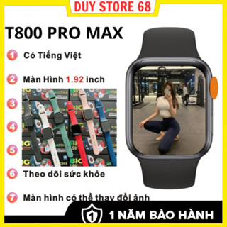  Đồng Hồ Thông Minh T2000 Promax  T700 Promax  T900 T800 promax Viền thép- có game- lịch- máy tính Đo nhịp Tim 