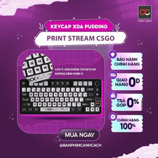 Keycap Print Stream Profile XDA 121 nút chất liệu PBT cho bàn phím cơ Ver2