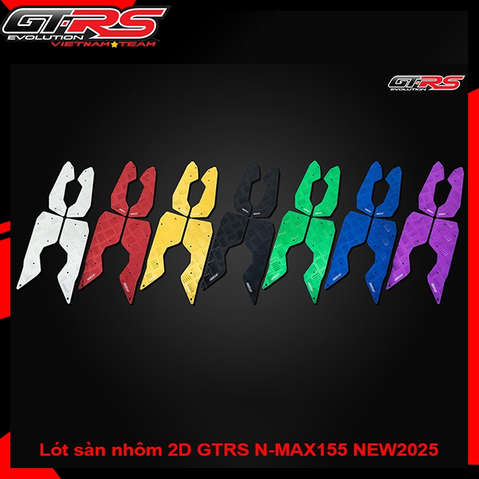 [Chính hãng] Lót sàn nhôm 2D GTRS NMAX 155 NEW2025