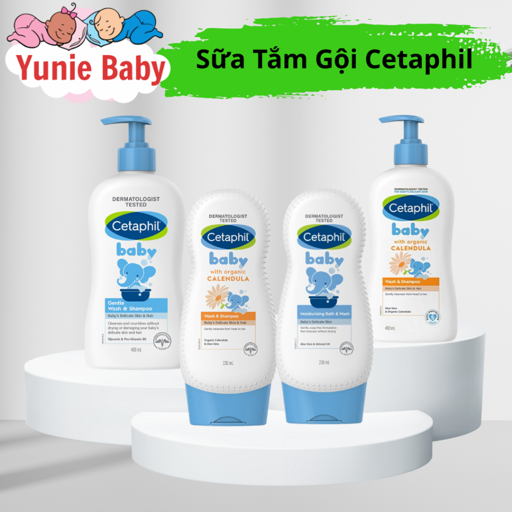 Sữa tắm gội toàn thân dịu nhẹ hoa cúc Cetaphil Baby 230ml & 400ml cho bé từ 0m+
