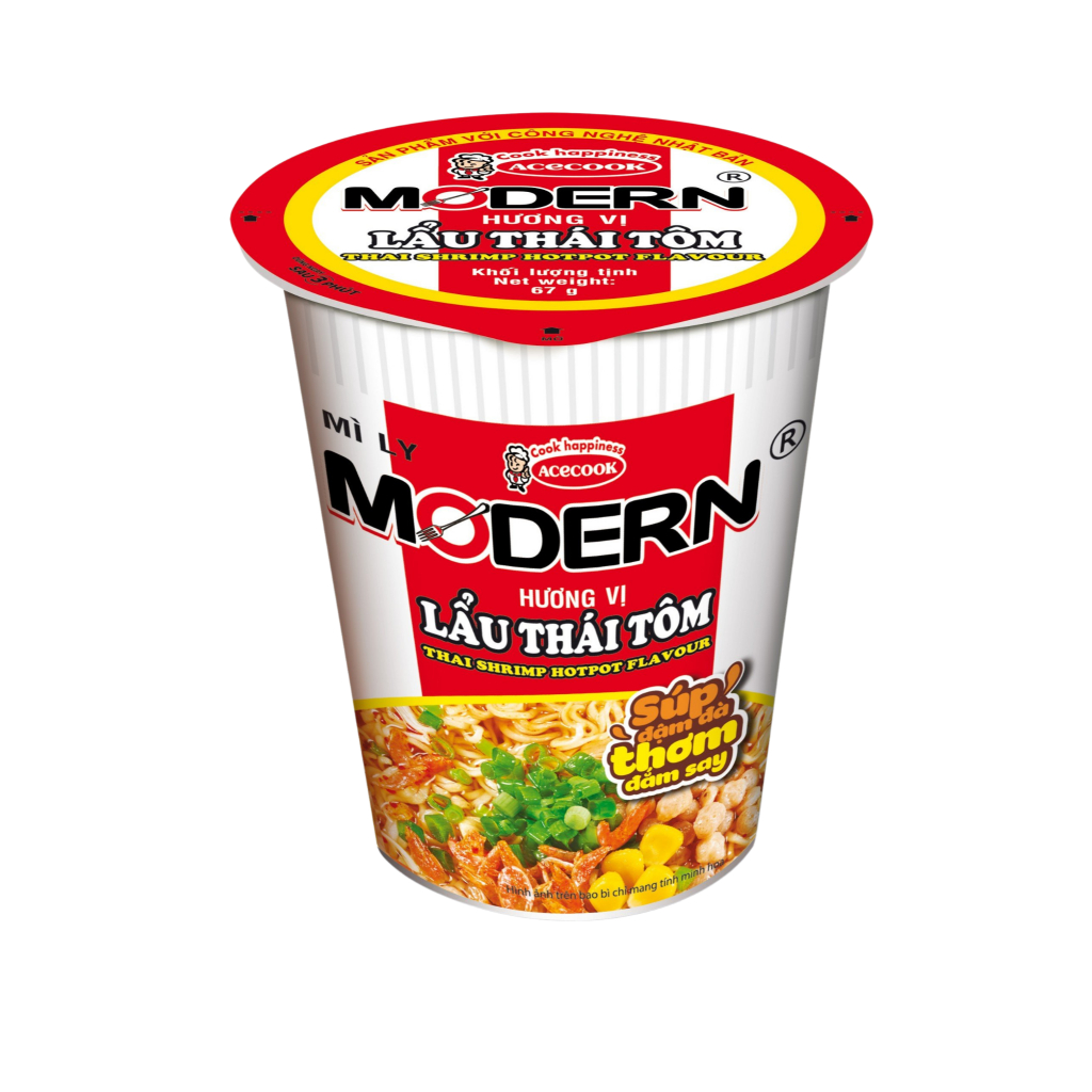 Mì Modern Acecook lẩu Thái tôm ly 67gr