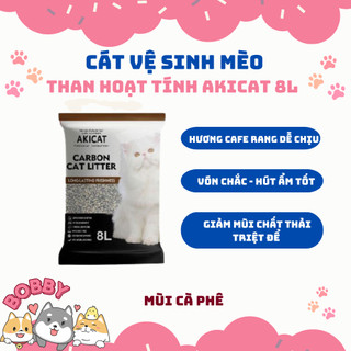 🐾 CÁT VỆ SINH CHO MÈO AKICAT  8L – KHỬ MÙI TỐT, VÓN CỤC NHANH (ĐẶT ĐƠN ĐỪNG QUÁ 8 BAO)