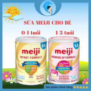 Sữa Meiji nhập khẩu chính hãng Hỗ trợ cho bé phát triển toàn diện số 0-1 và 1-3 Lon 800g MECAHEO