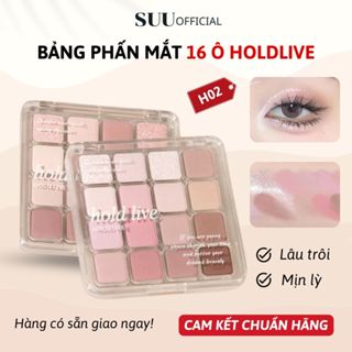 Bảng Phấn Mắt HOLD LIVE Sunset Magic HL716 BOWSTORE, Bảng Mắt 16 Ô Trang Điểm Mắt Nhũ Mịn Lì