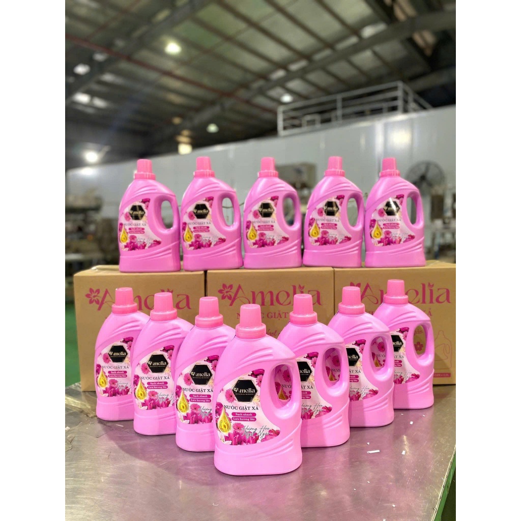 nước giặt xả Amelia 2-in-1 3.2L-Giặt nhanh, lưu hương lâu- an toàn cho trẽ em