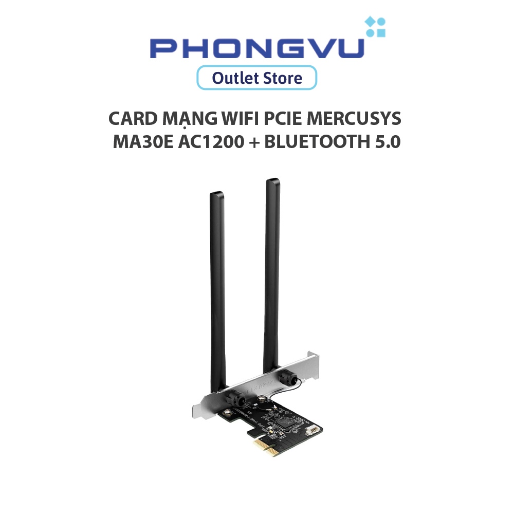 Card mạng WiFi PCIe Mercusys MA30E AC1200 + Bluetooth 5.0 - Bảo hành 24 tháng