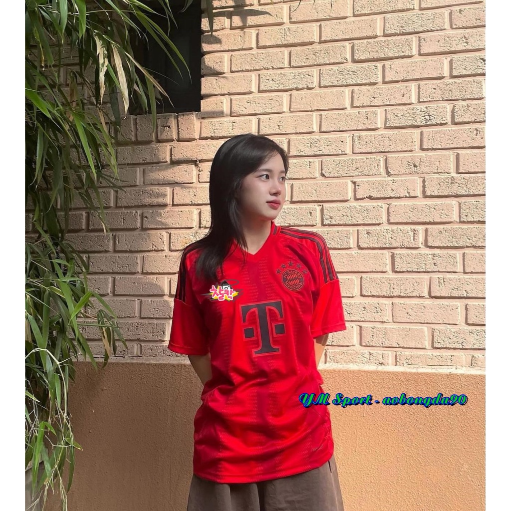 Áo Bóng Đá PLAYER BAYER ĐỎ 24/25 - ( ÁO ) Hàng Player chuẩn thi đấu