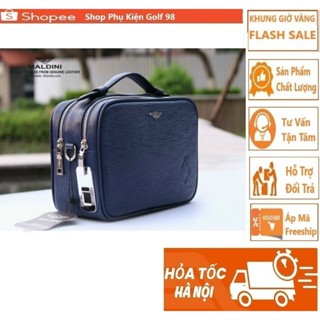 Túi Cầm Tay Golf Da Bò Thật - Khóa Vân Tay An Toàn -Chính Hãng MALDINI