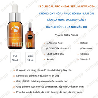 [US] [SHOPCHIET] Tinh chất Serum iS CLINICAL 10mL