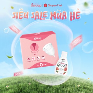  Combo cốc nguyệt san Lincup và dung dịch vệ sinh rửa cốc Lincare Rose 50ml 