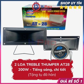 Cặp Loa Treble Kèn AT28 Cao Cấp 200W (Tặng Tụ + 1m dây) - Loa Tép Rời Tiếng Treble Sáng, Nghe Hay