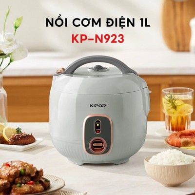 Nồi cơm điện 1.0L KIPOR KP-N923 - Lòng nồi chống dính CERAMIC 5 lớp nồi cơm nhỏ gọn - Hàng chính hãng