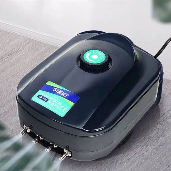 Máy sủi oxy Sobo SB-988 4 vòi - Bơm oxy mạnh, hoạt động êm, tạo oxy liên tục cho hồ cá cảnh