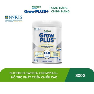   Livestream KOL  Sữa Bột Nutifood Sweden GrowPLUS+ Cao lớn vượt trội từ 1 - 2 tuổi  Bạc  800g 