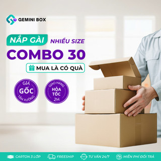 Combo 30 Hộp Carton Nắp Gài Nhiều Size Hộp Đóng Hàng Đầy Đủ Kích Thước Giá Rẻ Tại Xưởng