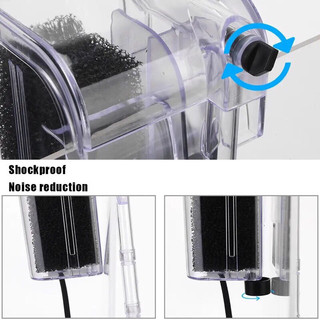 Lọc thác Jeneca XP-06 – máy lọc ngoài treo bể cá mini, lọc nước mạnh mẽ, vận hành êm ái, dễ vệ sinh