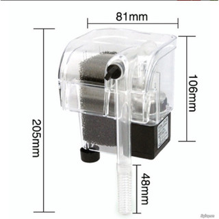 Lọc thác Jeneca XP-06 – máy lọc ngoài treo bể cá mini, lọc nước mạnh mẽ, vận hành êm ái, dễ vệ sinh