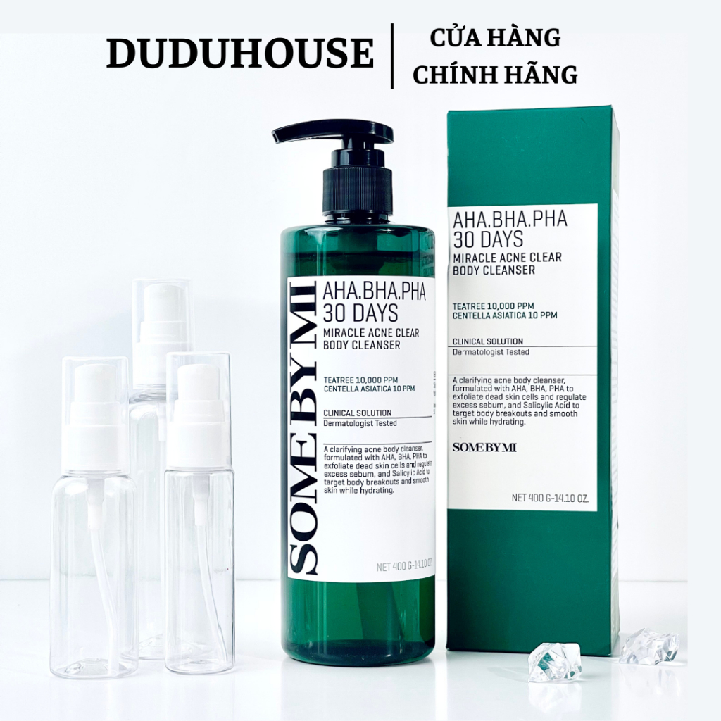 Sữa tắm Some By Mi AHA-BHA-PHA 30 Days Miracle Acne Clear Body Cleanser 400g Duduhouse
