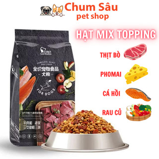  Thức ăn cho chó Hạt Captain trộn lẫn thịt bò phô mai cá hồi rau củ 