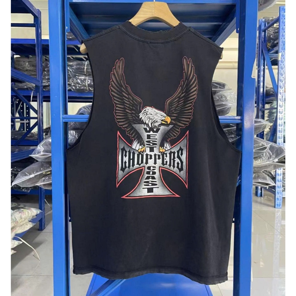 ⚡️[Hight Quality] - Áo Tee Choppers Vintage West Coast Customs Tank Top, Áo tanktop nam, áo phông na