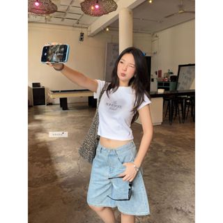 ( CÓ SIZE L ) The HOMEBODY club - Áo thun babytee, áo croptop thiết kế in chữ nhien.official BT260