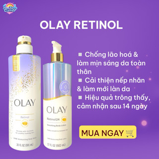 Dưỡng Thể Olay B3 Retinol 502ml/591ml – Trắng Da, Mờ Thâm, Chống Lão Hóa, Dưỡng Ẩm 24H