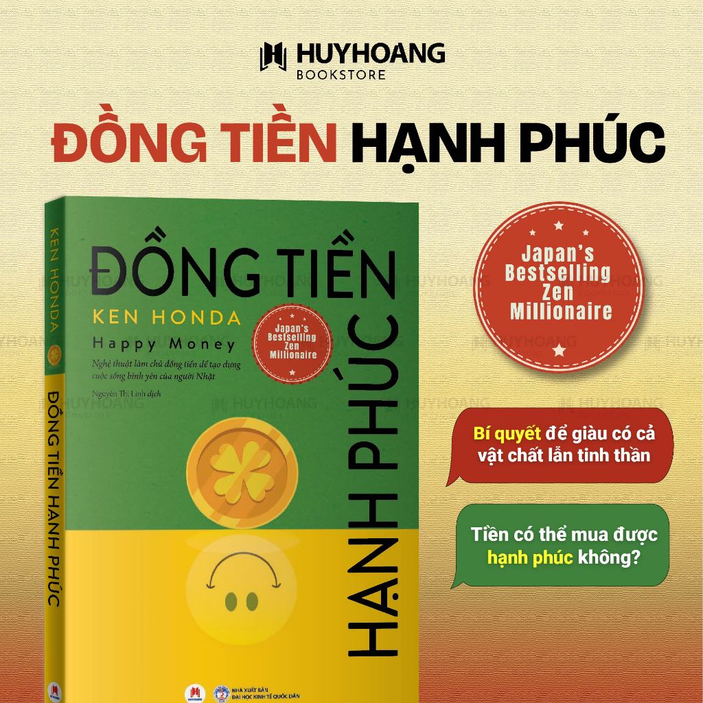 Sách - Đồng Tiền Hạnh Phúc của Ken Honda, tái bản 2024, Huy Hoàng Bookstore