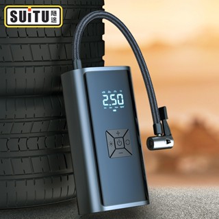 Máy bơm lốp ô tô xe máy chuyên dụng cầm tay cài đặt tự ngắt màn hình LCD đo áp suất lốp làm pin sạc dự phòng