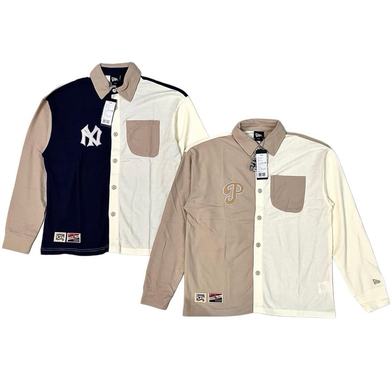 Oversized unisex shirt- Áo sơ mi tay dài baseball