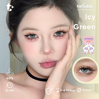  Kính áp tròng màu xanh lá cây siêu tây Icy Green lens twinkle 