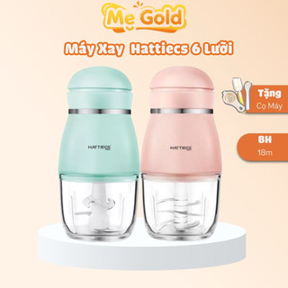  Máy Xay Đa Năng Hattiecs 6 Lưỡi Cối Thủy Tinh Cho Bé Ăn Dặm Bộ Máy Xay Hattiecs Xay Thịt Cho Bé Ăn Dặm 